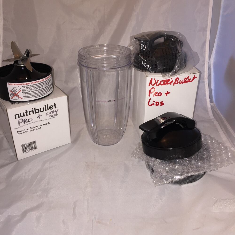 Nutribullet Pro Plus Extractor Blade, 32 oz. container and Lids